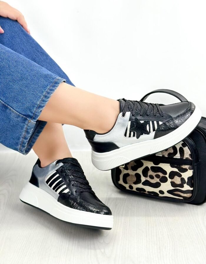 TENIS NEGRO PLATA - STAR - Image 2