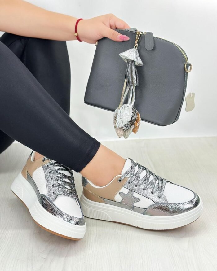 TENIS PLOMO TAUPE - STAR