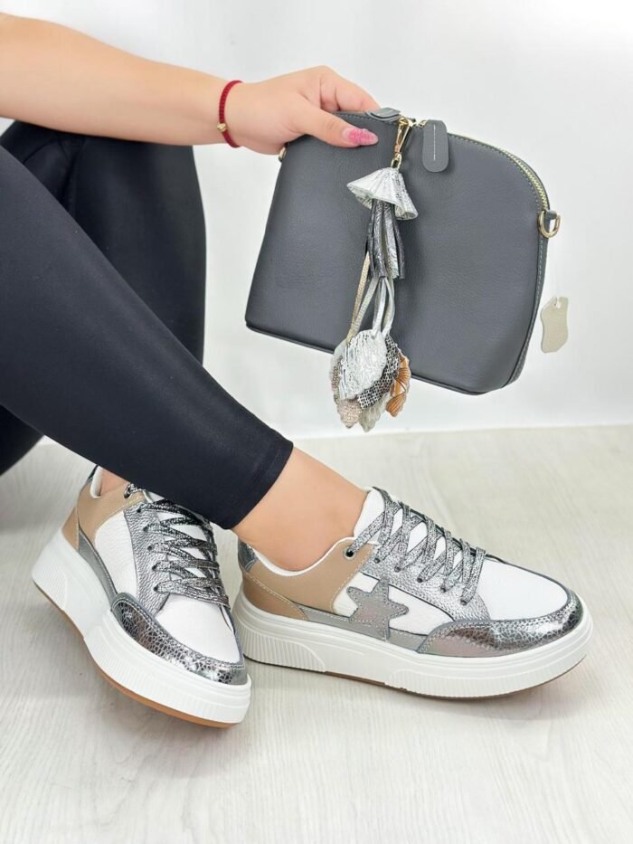TENIS PLOMO TAUPE - STAR