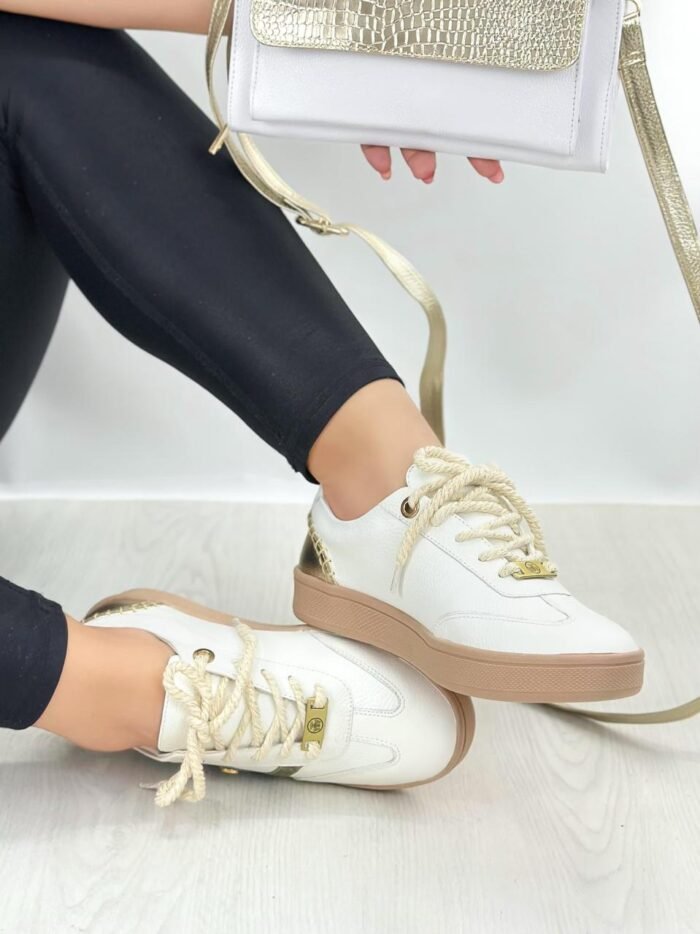 TENIS BLANCO POR ORO T457 - Image 2