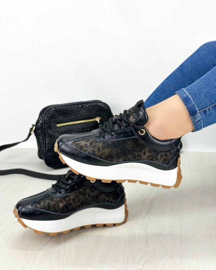 TENIS NEGROS POR PRINT 615