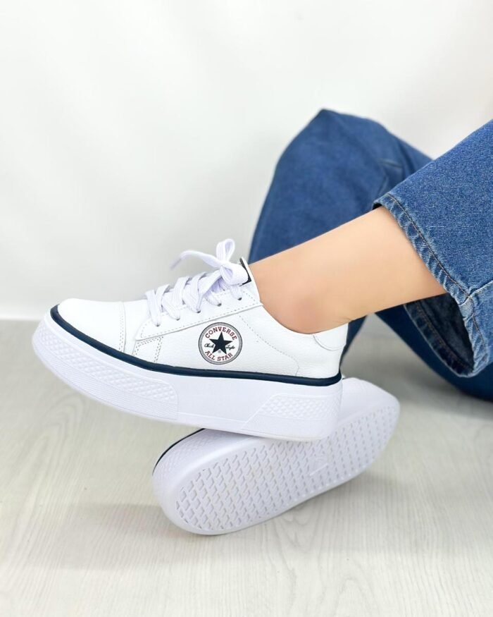 TENIS CONVERSE BLANCOS 696