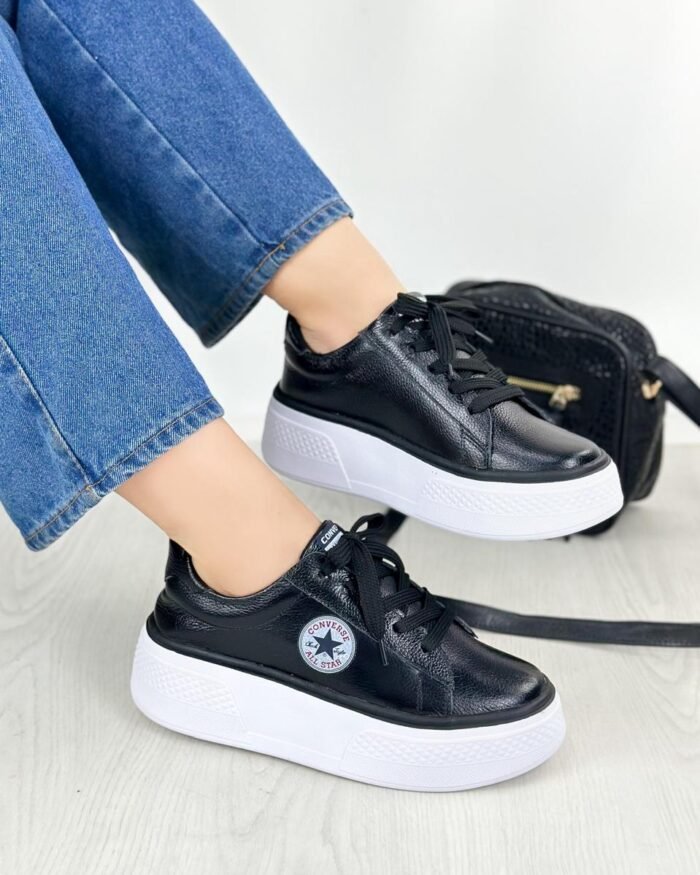 TENIS CONVERSE NEGROS 696