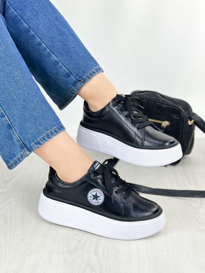 TENIS CONVERSE NEGROS 696