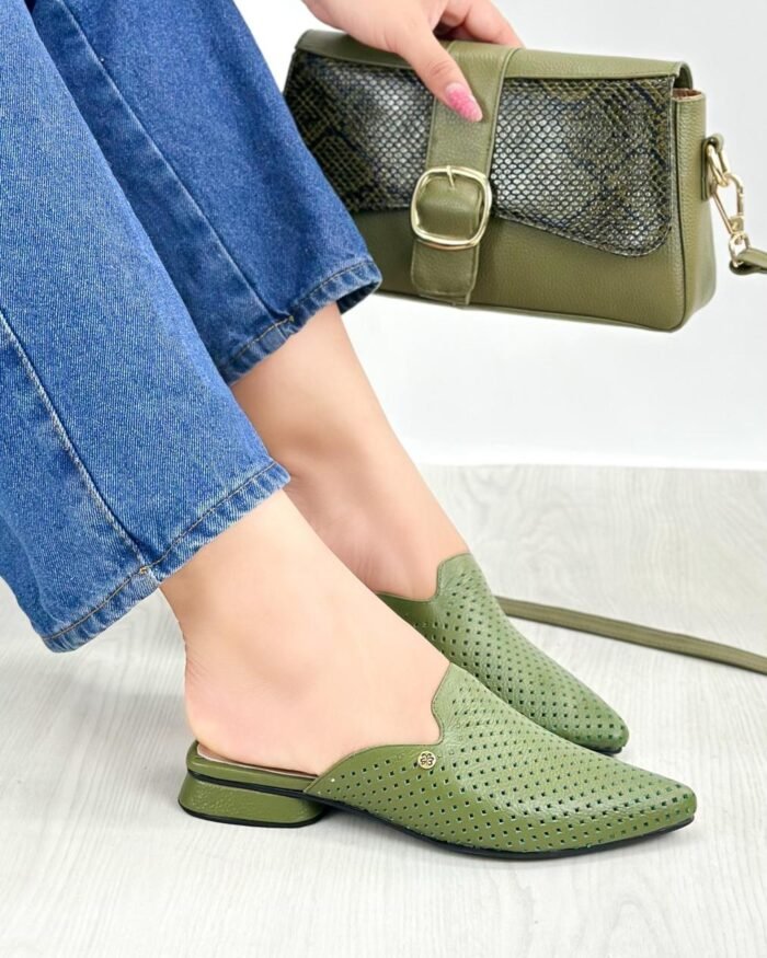 BALETA DESTALONADA VERDE A25