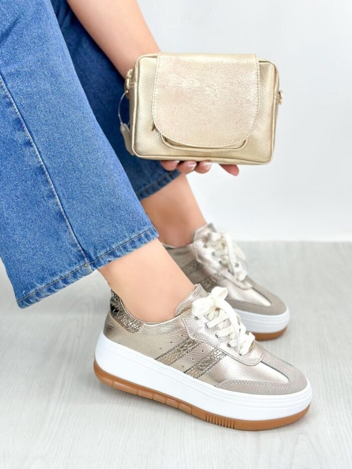TENIS LUNA CARNAZA BEIGE 699 - Image 2