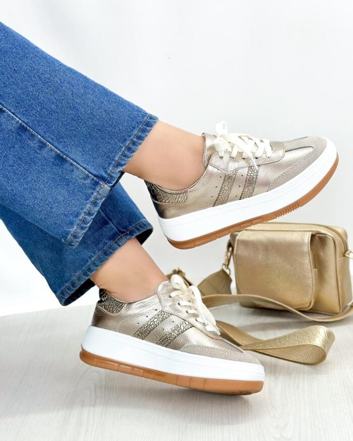 TENIS LUNA CARNAZA BEIGE 699