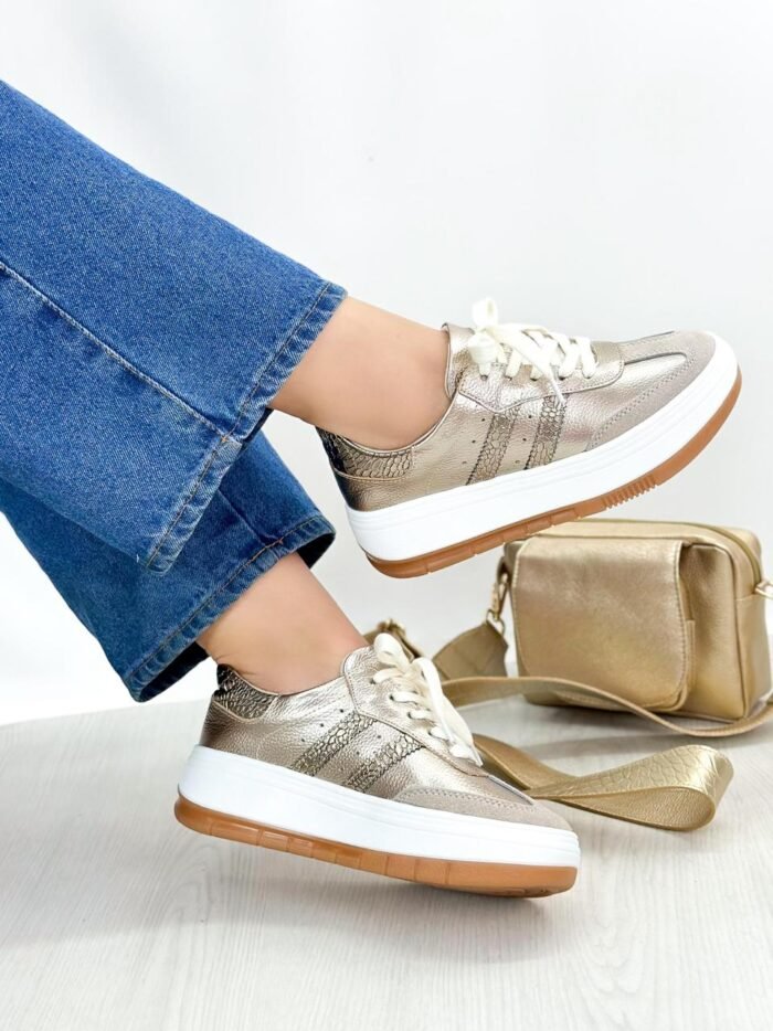 TENIS LUNA CARNAZA BEIGE 699