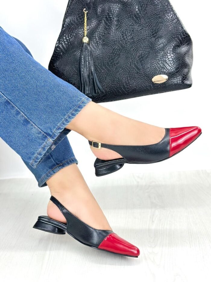 TACON NEGRO CON ROJO A12