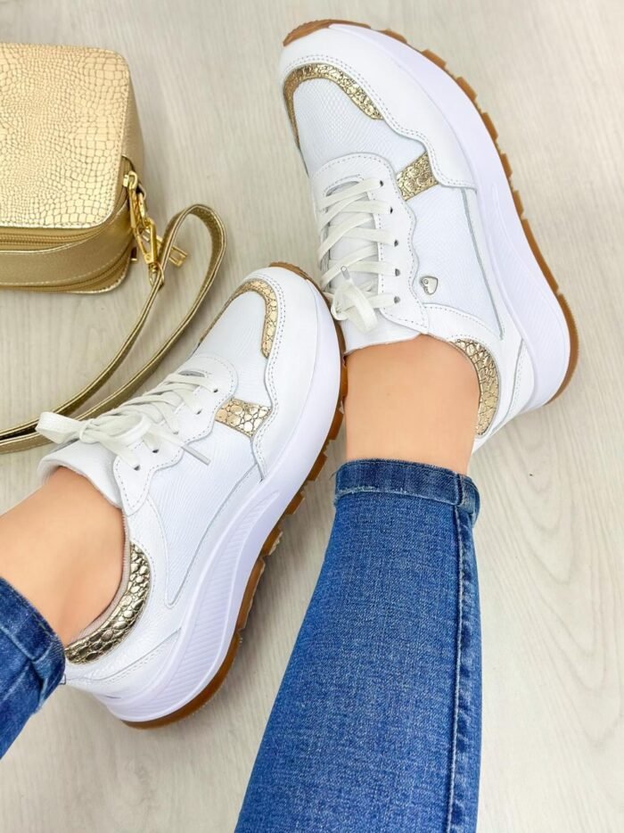 TENIS BLANCO X DORADO 640 SHARITH - Image 2