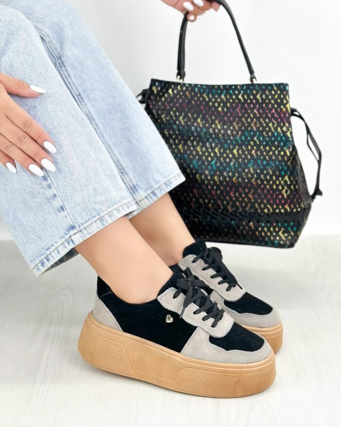 TENIS CARNAZA NEGRO CUERO 721