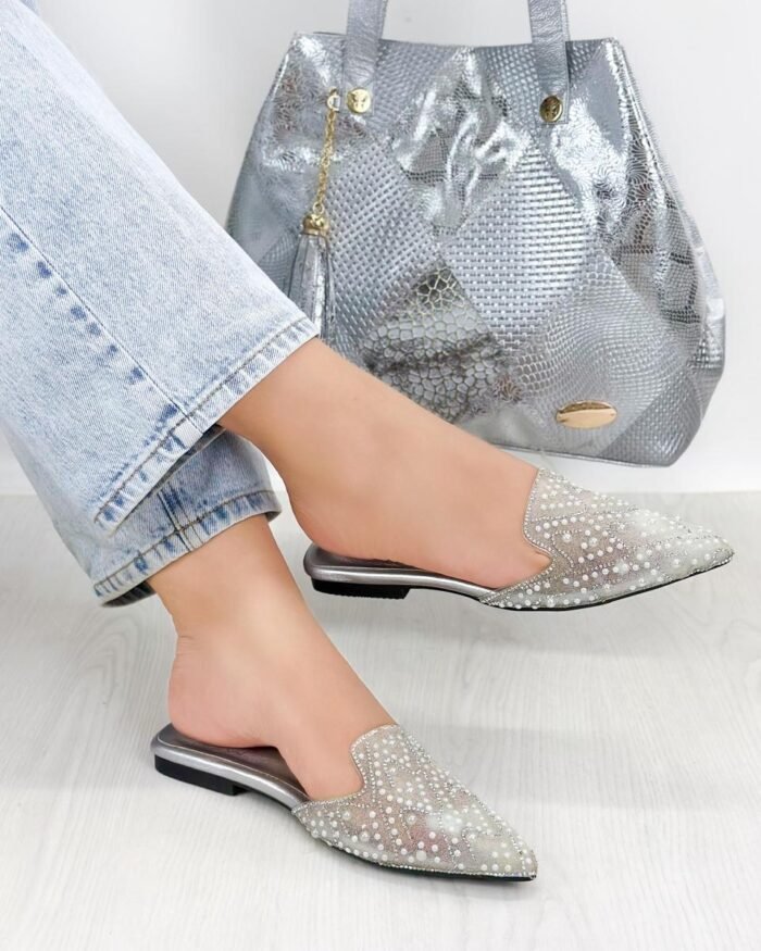 BALETA GABARDINA PLATA REF 38