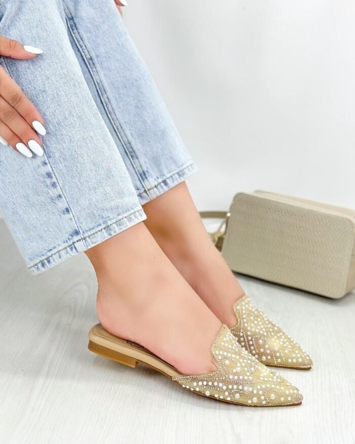 BALETA GABARDINA DORADA REF 38