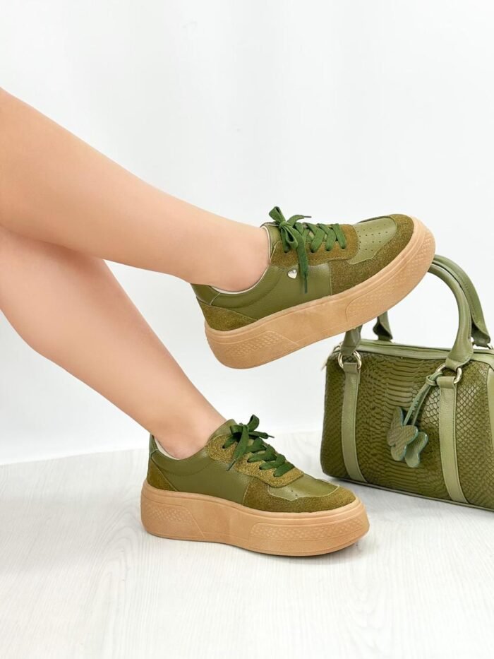 TENIS CUERO VERDE X CARNAZA 721 - Image 2