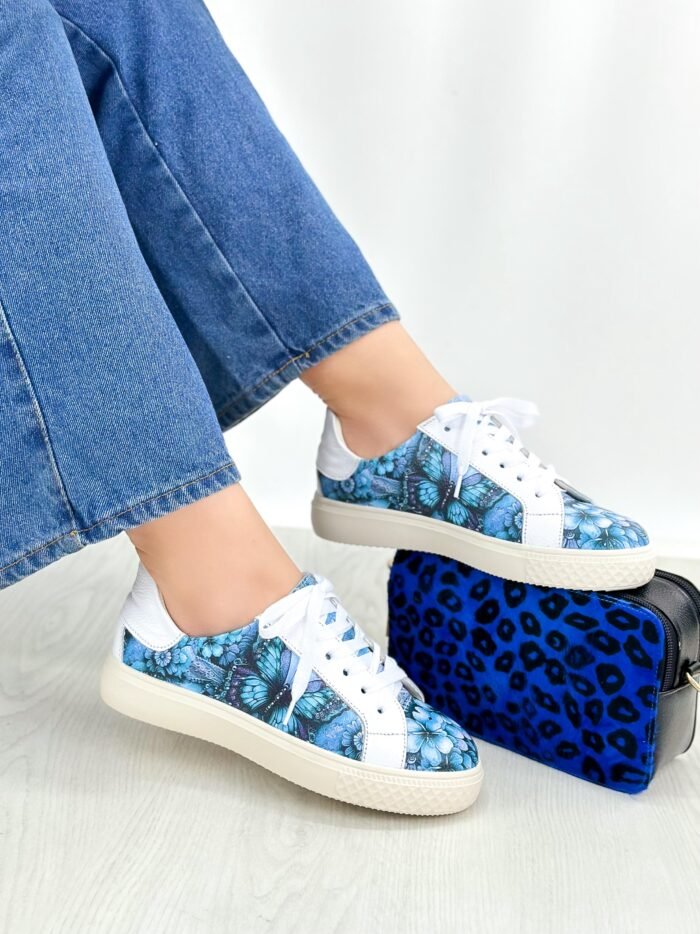 TENIS ZAMBA AZUL MARIPOSA