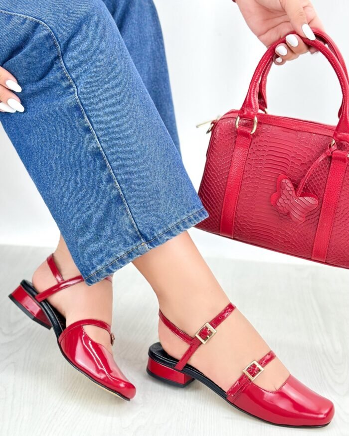 BALETA ROJO CHAROL A04