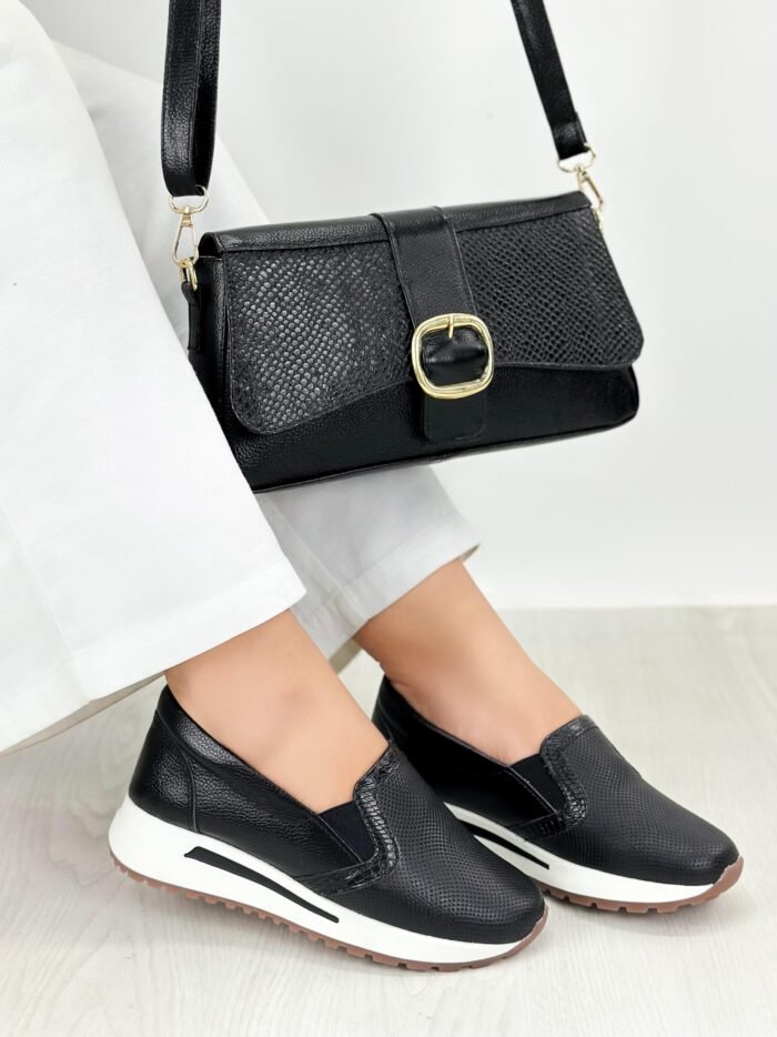 TENIS NEGRO CUERO 715 - Image 2