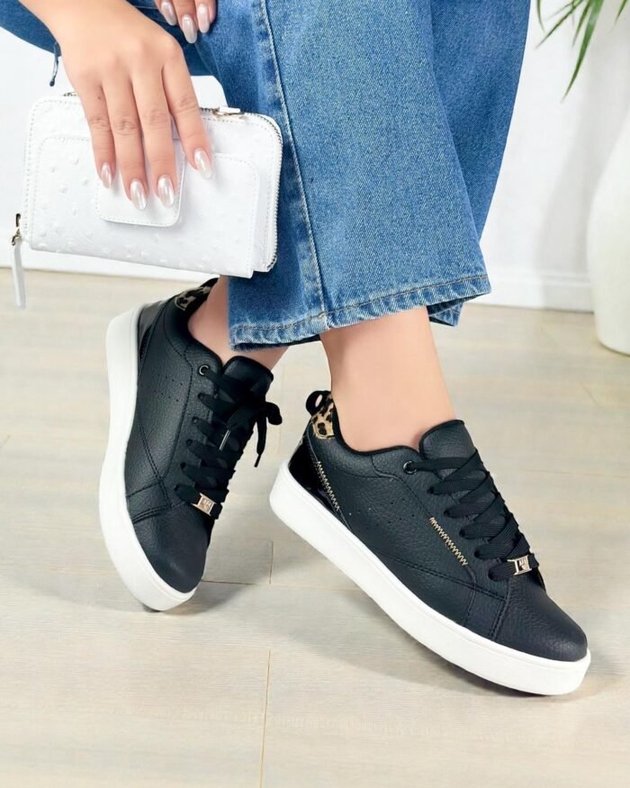 7009 NEGRO ANIMAL PRINT SINTÉTICO