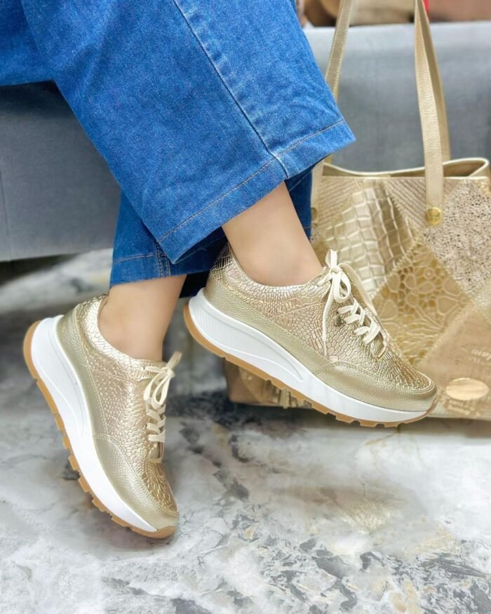 669 TENIS SHARIT BALTIMORE DORADO