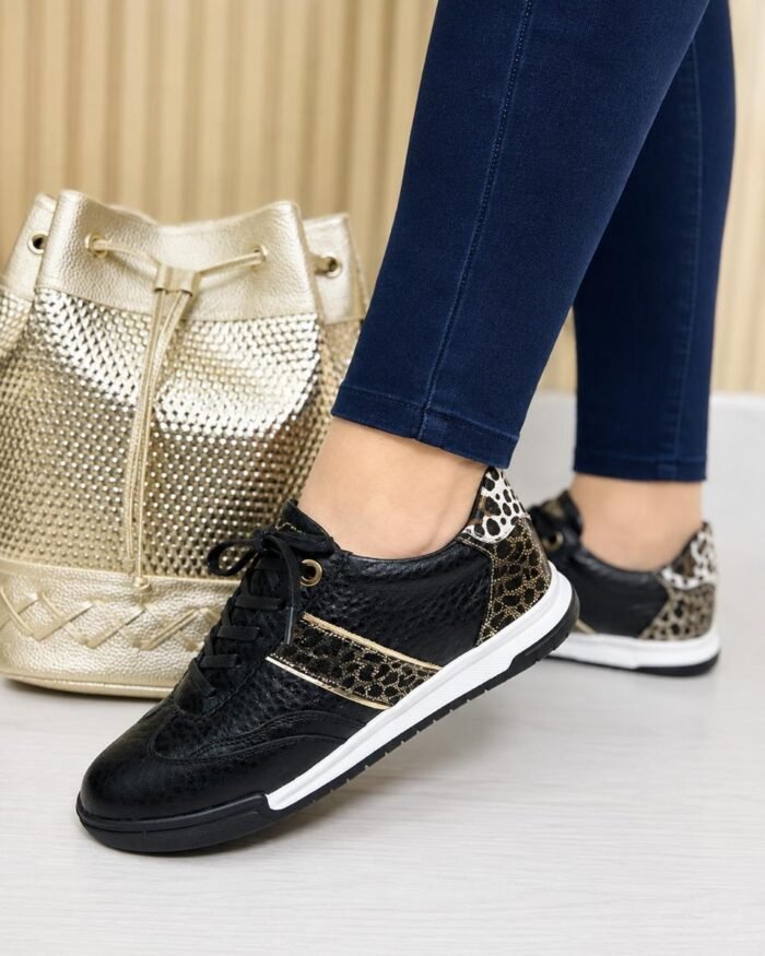 2079 TENIS NEGRO PRINT